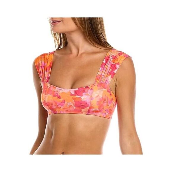 New. L*SPACE floral bikini top. Medium. Retails $114 - Picture 2 of 9